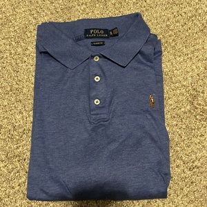Men's Ralph Lauren Short Sleeve Polo - Blue - XL Classic Fit